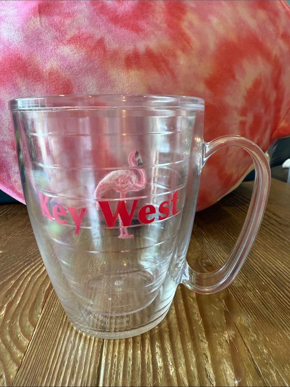 Tervis Key West Pink Flamingo Mug - Clear Travel Cup